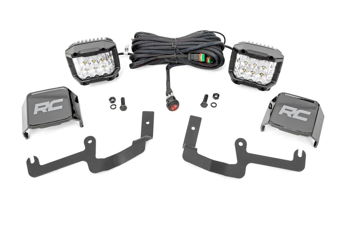 LED Light Kit | Ditch Mount |  3" OSRAM | Wide | Chevy Silverado 1500 (19-26)