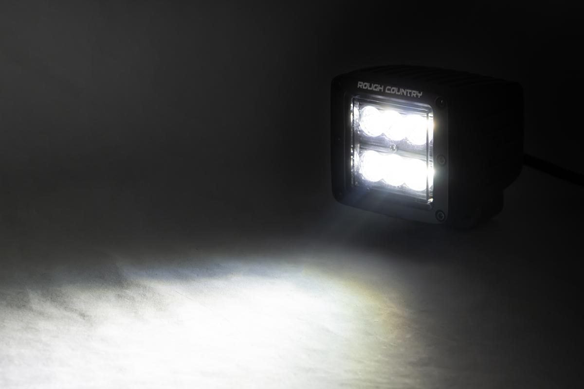 2 Inch Black Series LED Light Pods | Spot | Square