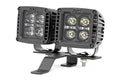 LED Light Kit | Quad | Cowl Mount | 2" Black | White DRL | Jeep Gladiator JT/Wrangler JL (18-26)