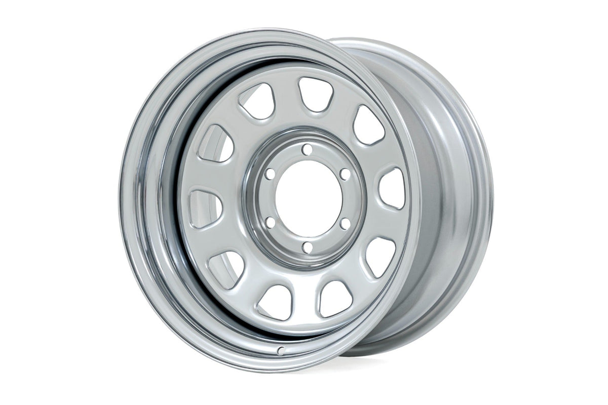 Steel Wheel | Chrome | 16x8 | 6x5.5 | 4.25 Bore | -12