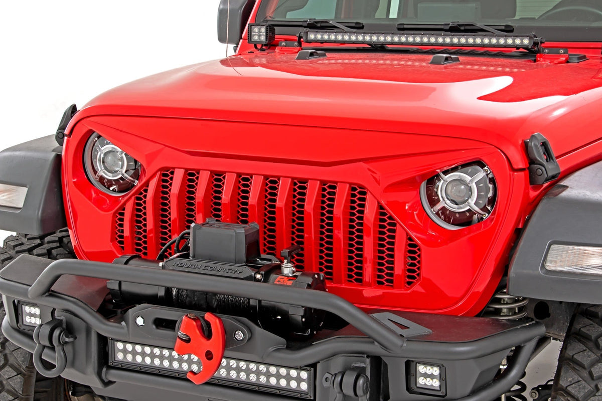 9 Inch DRL Halo LED Headlights | DOT Approved | Jeep Gladiator JT/Wrangler JL (18-26)