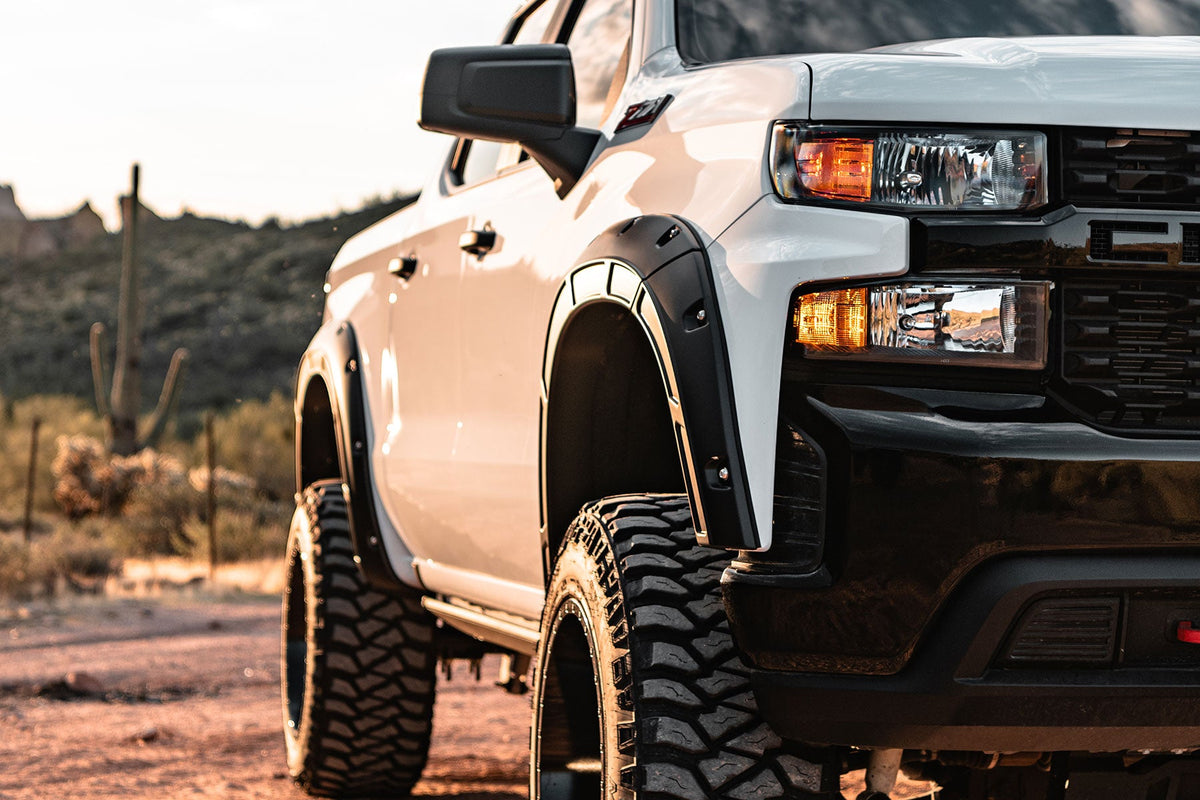 Defender Fender Flares | GPA Graphite | Chevy Silverado 1500 2WD/4WD (19-26)