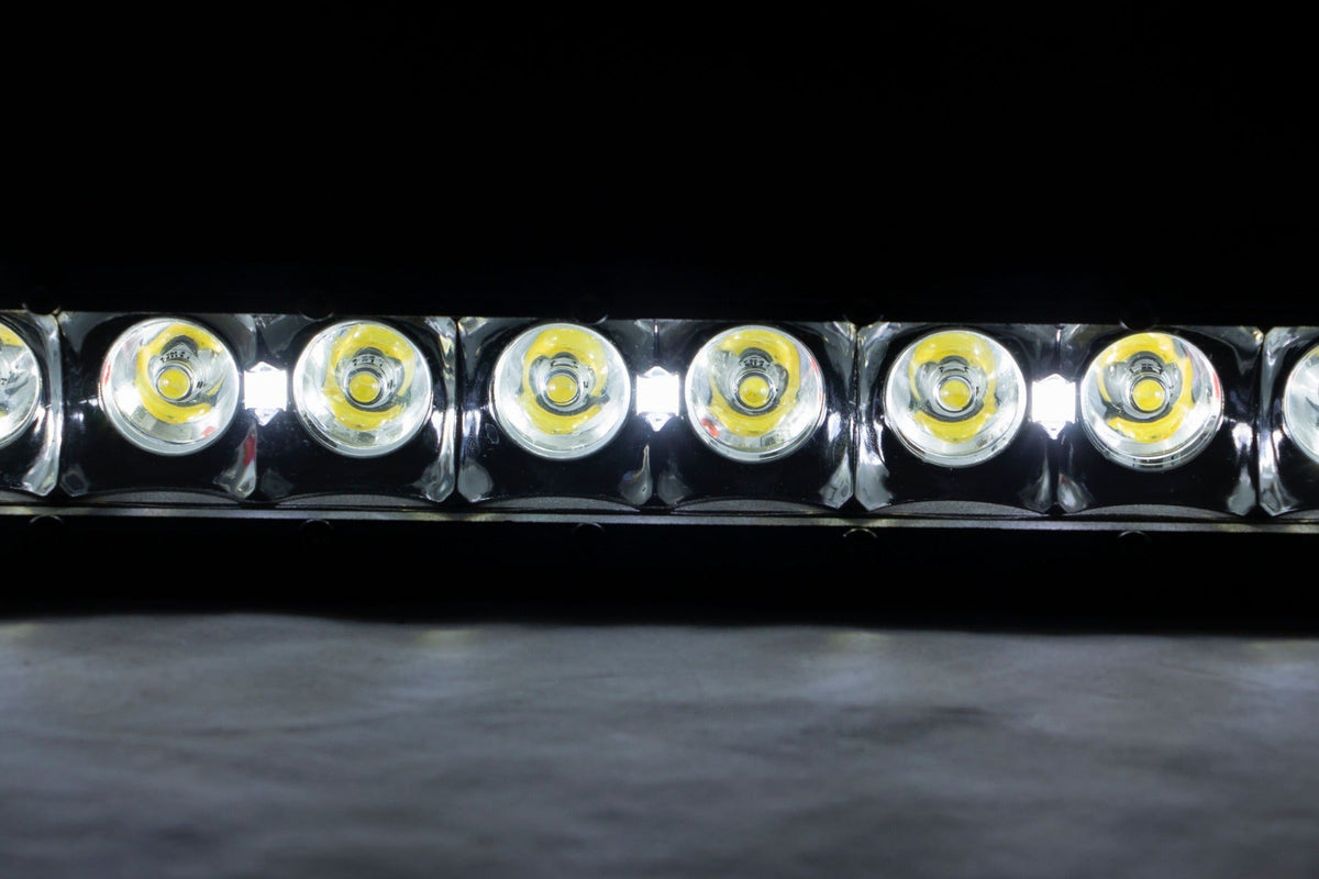 12 Inch Black Series LED Light Bar | Single Row | Cool White DRL